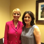 Marti MacGibbon with Sherri Marley, ENA Indiana's 2013 event planner. 