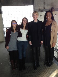 Keynote Speaker Marti MacGibbon with TWLOHA Amherst Chapter leaders. 